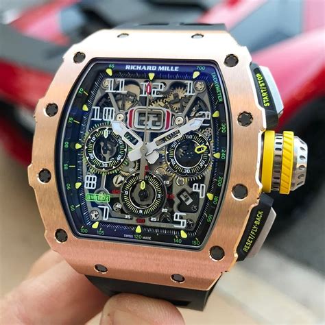 richard mille rose gold|Richard Mille tourbillon price.